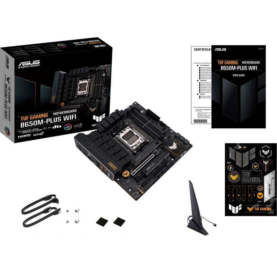 TUF GAMING B650M-PLUS WIFI Gaming Desktop Motherboard - AMD B650 Chipset - Socket AM5 - Micro ATX TUF GAMING B650M-PLUS WIFI