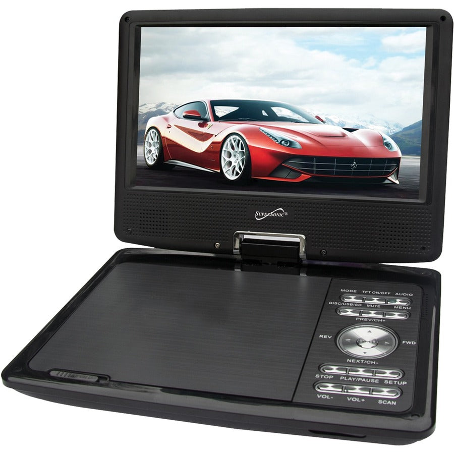 Supersonic SC-259A Portable DVD Player - 9" Display - 480 x 234 SC-259A