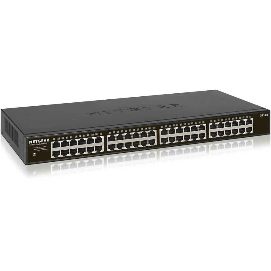 Netgear 48-port Gigabit Ethernet Rackmount Unmanaged Switch (GS348) GS348-100NAS