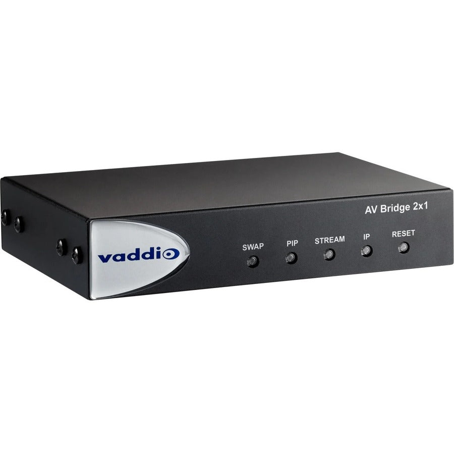 Vaddio AV Bridge 2x1 Video and Audio Mixer for Video Conferencing - Black 999-8250-000