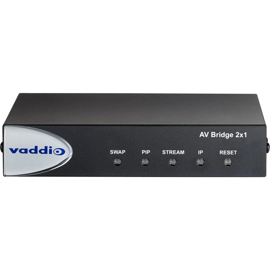 Vaddio AV Bridge 2x1 Video and Audio Mixer for Video Conferencing - Black 999-8250-000