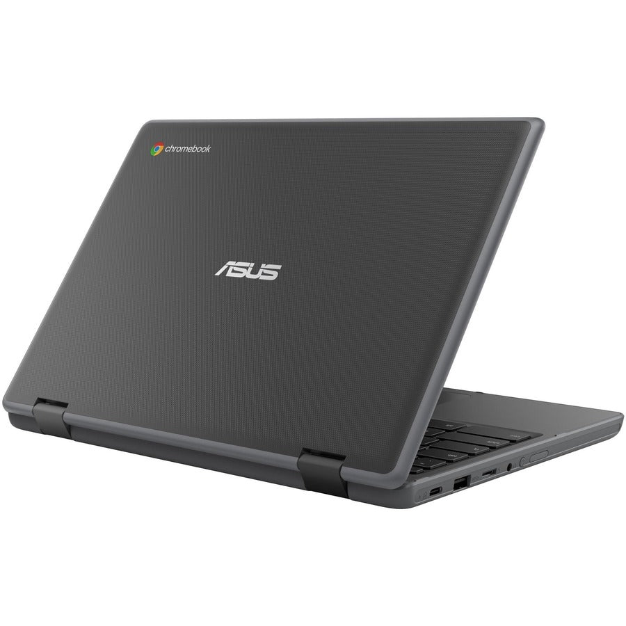 Asus Chromebook Flip CR1 CR1100FKA-YZ142T 11.6" Touchscreen Convertible Chromebook - HD - Intel Celeron N5100 - 4 GB - 32 GB Flash Memory - Dark Gray CR1100FKA-YZ142T