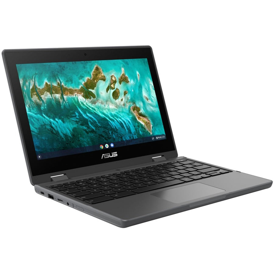 Asus Chromebook Flip CR1 CR1100FKA-YZ142T 11.6" Touchscreen Convertible Chromebook - HD - Intel Celeron N5100 - 4 GB - 32 GB Flash Memory - Dark Gray CR1100FKA-YZ142T