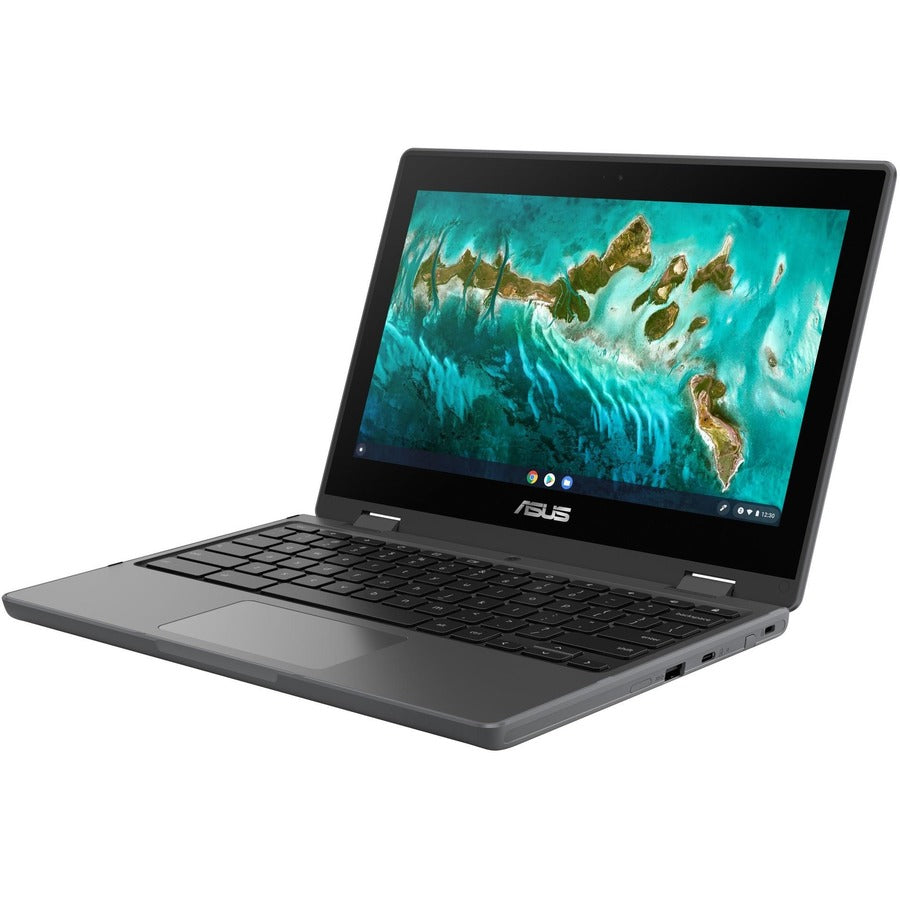 Asus Chromebook Flip CR1 CR1100FKA-YZ142T 11.6" Touchscreen Convertible Chromebook - HD - Intel Celeron N5100 - 4 GB - 32 GB Flash Memory - Dark Gray CR1100FKA-YZ142T