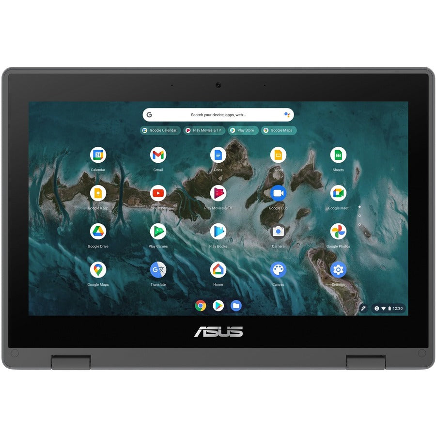 Asus Chromebook Flip CR1 CR1100FKA-YZ142T 11.6" Touchscreen Convertible Chromebook - HD - Intel Celeron N5100 - 4 GB - 32 GB Flash Memory - Dark Gray CR1100FKA-YZ142T