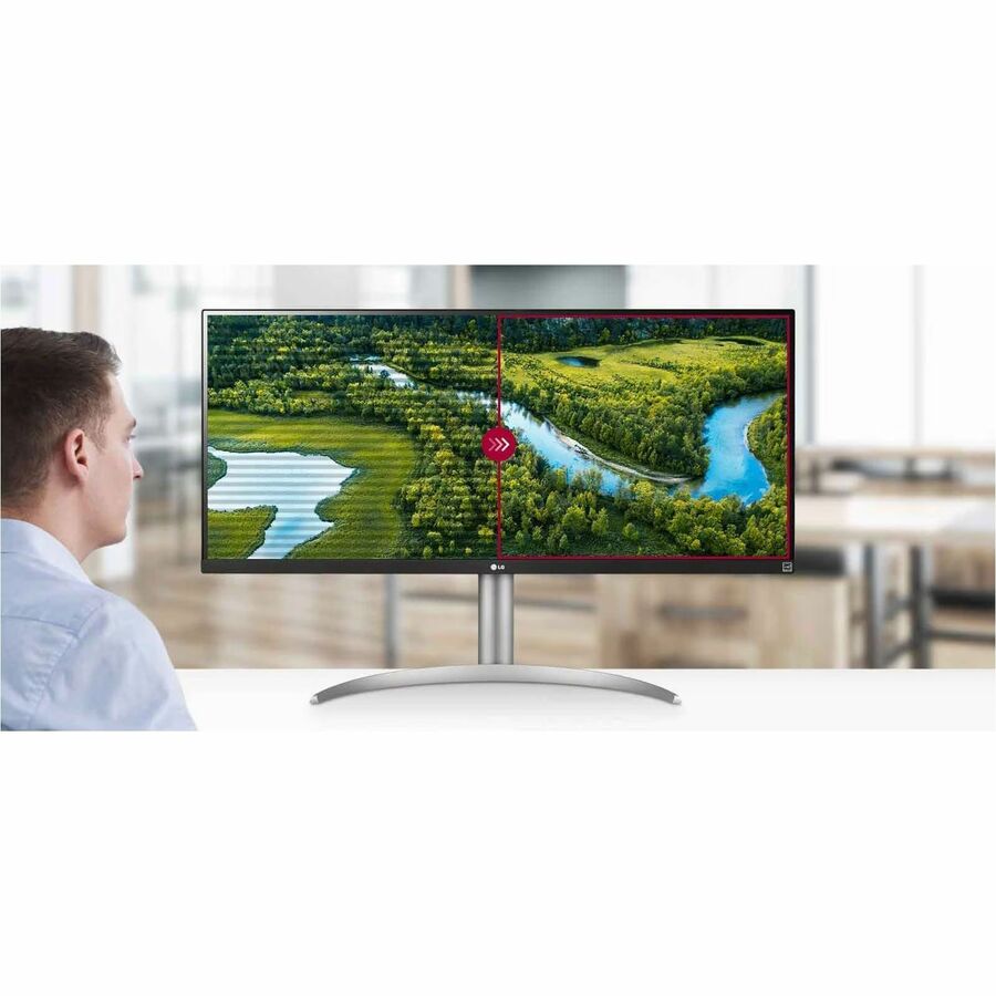 LG Ultrawide 34BQ650-W 34" Class UW-UXGA LCD Monitor - 21:9 - Textured Black, Textured White 34BQ650-W