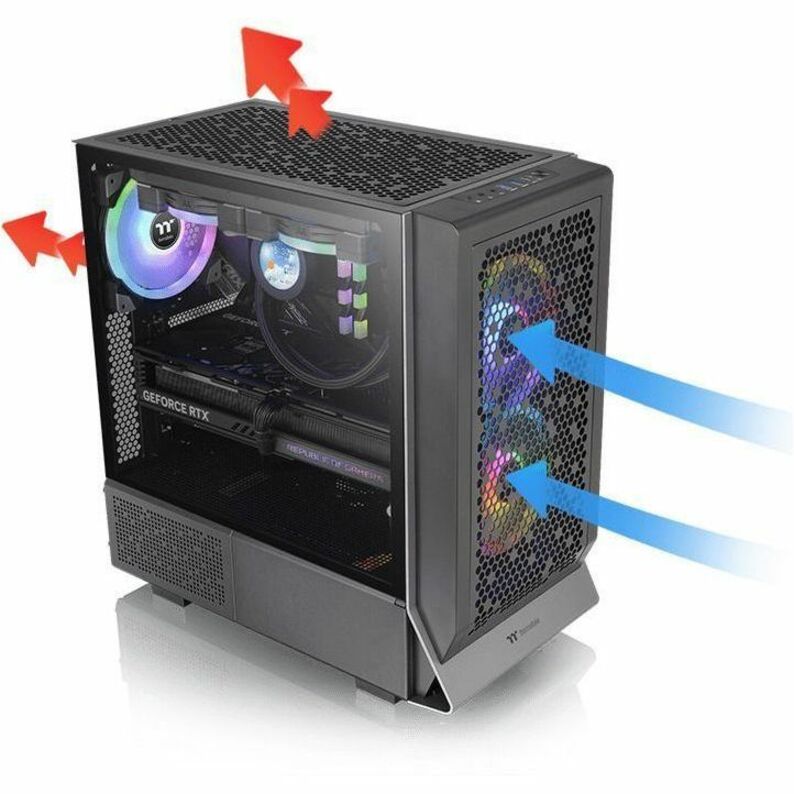 Thermaltake Ceres 300 TG ARGB Snow Mid Tower Chassis CA-1Y2-00M1WN-00