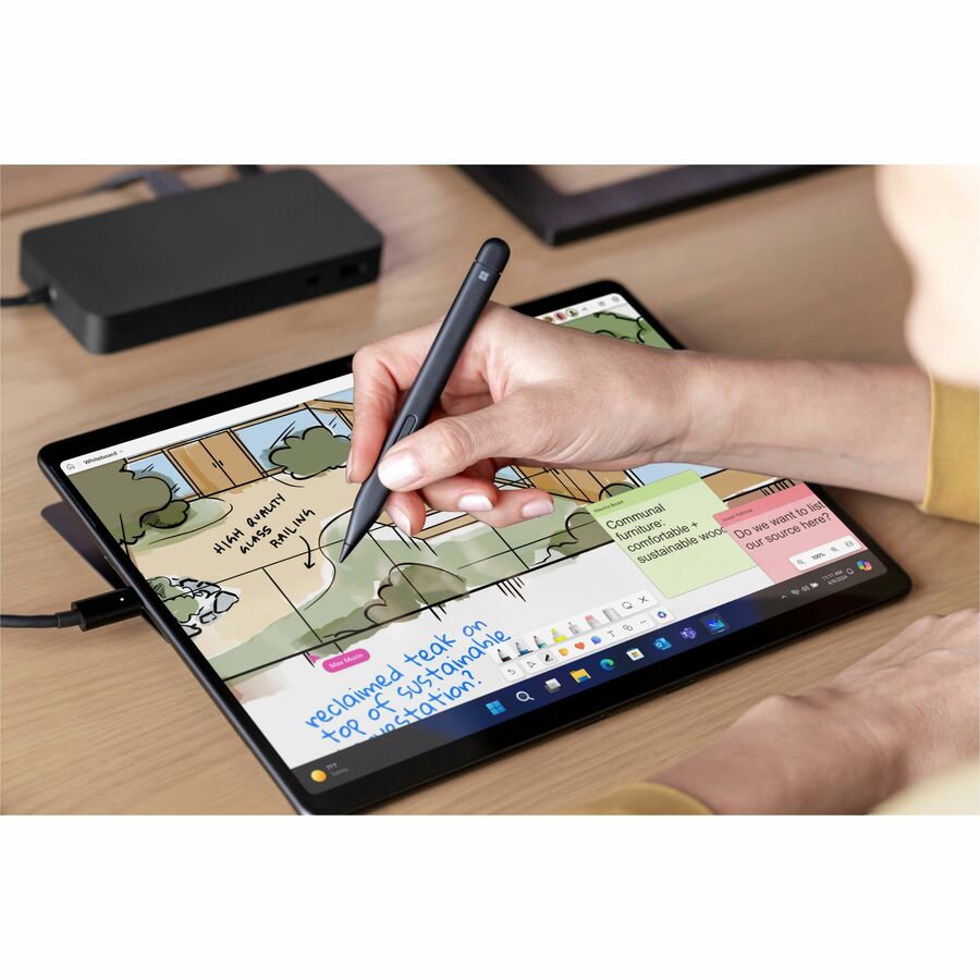 Microsoft Surface Pro 10 Tablet - 13" - 8 GB - 256 GB SSD - Black - TAA Compliant X47-00002