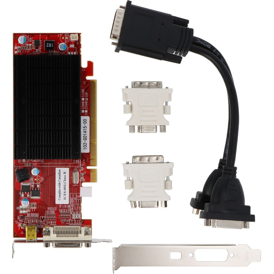 VisionTek Radeon 6350 SFF 1GB DDR3 3M DMS59 (2x DVI-I, miniDP) w/ 2x DVI-I to VGA Adapter 900456