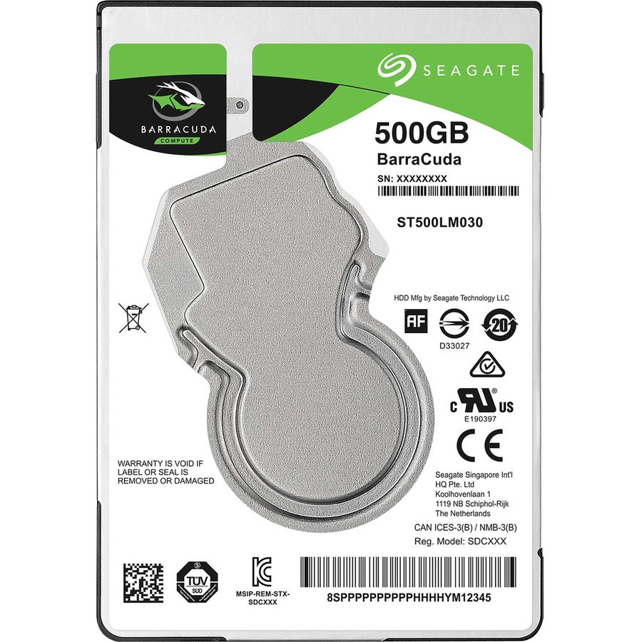 Seagate BarraCuda ST500LM030 500 GB Hard Drive - 2.5" Internal - SATA (SATA/600) ST500LM030