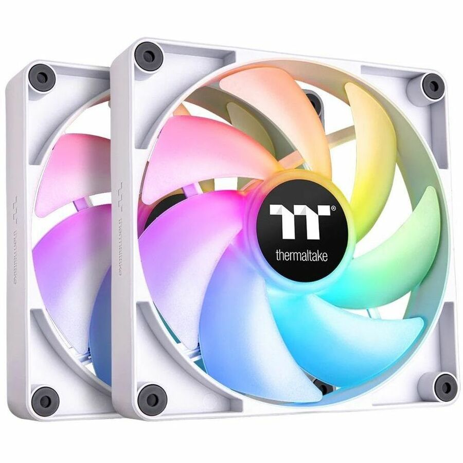 Thermaltake CT120 ARGB Sync PC Cooling Fan White (2-Fan Pack) - 2 Pack CL-F153-PL12SW-A