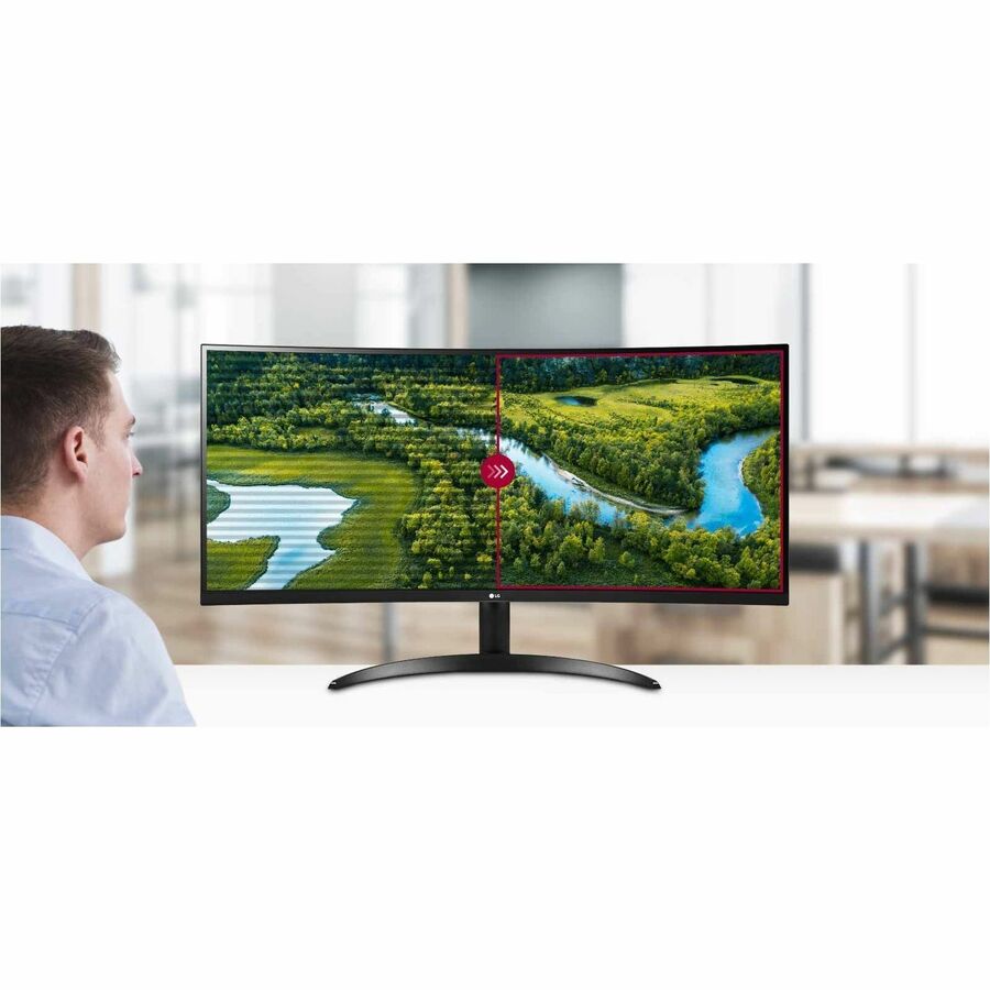 LG 34BQ60QC-B 34" Class UW-QHD Curved Screen LCD Monitor - 21:9 34BQ60QC-B