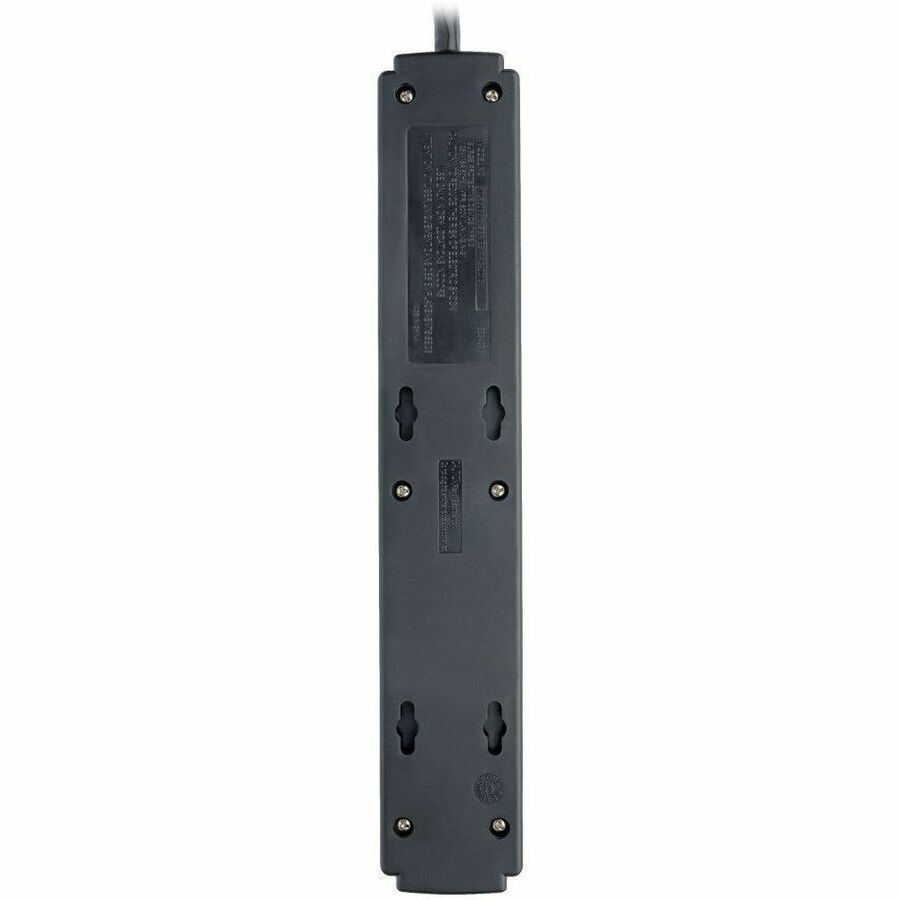 Eaton Tripp Lite Series Protect It! 6-Outlet Surge Protector, 6 ft. Cord, 790 Joules, Diagnostic LED, Black Housing TLP606B