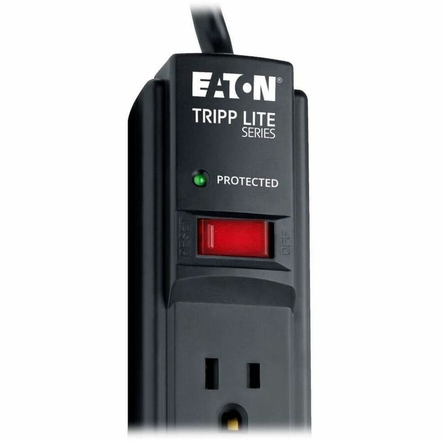 Eaton Tripp Lite Series Protect It! 6-Outlet Surge Protector, 6 ft. Cord, 790 Joules, Diagnostic LED, Black Housing TLP606B