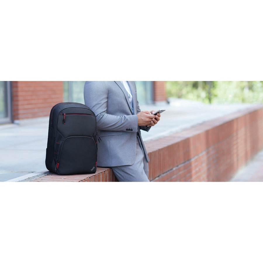 Lenovo Essential Plus Carrying Case Rugged (Backpack) for 15.6" Notebook - Black 4X41A30364