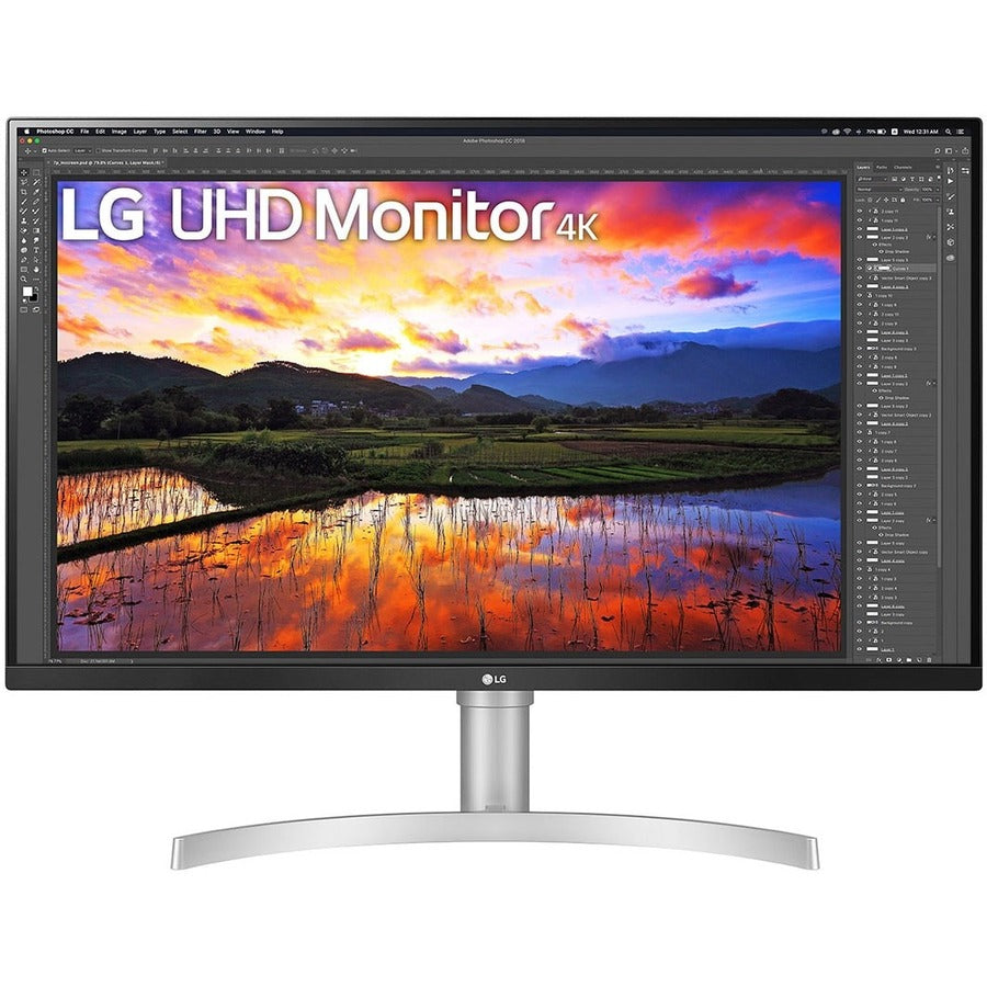 LG 32UN650-W 32" Class 4K UHD LCD Monitor - 16:9 - Black, Silver 32UN650-W