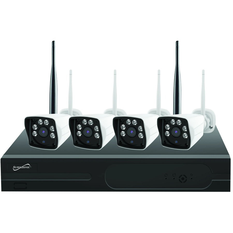 Supersonic Wireless Security Camera System with 4x FHD Indoor/Outdoor Cameras SC-5004NVR