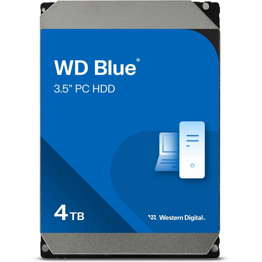 Western Digital Blue WD40EZAX 4 TB Hard Drive - 3.5" Internal - SATA (SATA/600) - Conventional Magnetic Recording (CMR) Method WD40EZAX