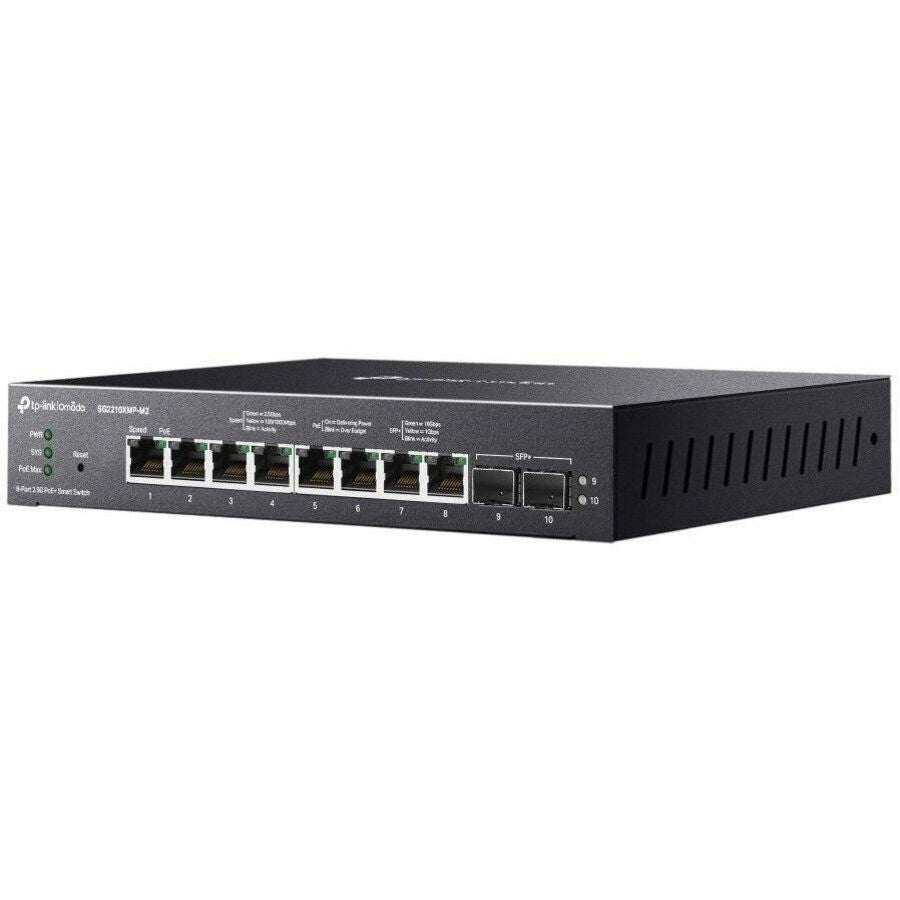 TP-Link Omada 8-Port 2.5GBASE-T and 2-Port 10GE SFP+ Smart Switch with 8-Port PoE+ SG2210XMP-M2