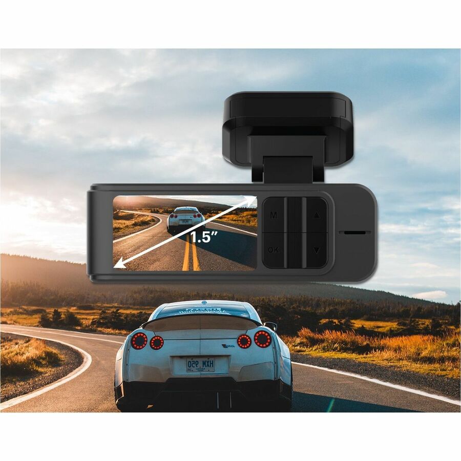 GekoGear Orbit 410 Dual Channel 4K Front and 1080P Rear Dash Cam ORBIT D410