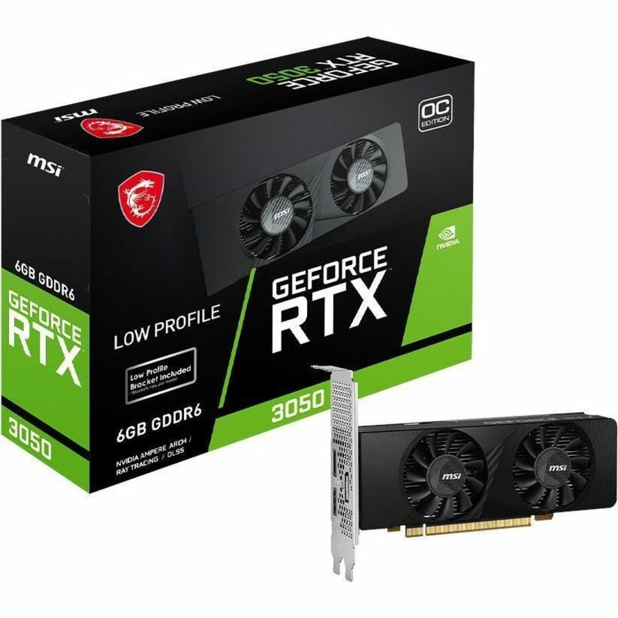 MSI NVIDIA GeForce RTX 3050 Graphic Card - 6 GB GDDR6 - Low-profile G3050LP6C