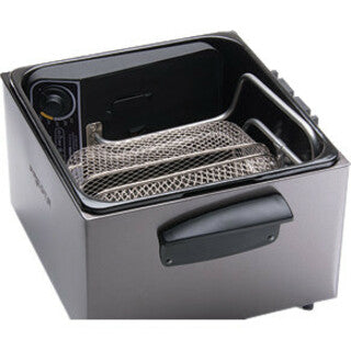 Presto Black Stainless Steel Dual Basket ProFry 05489