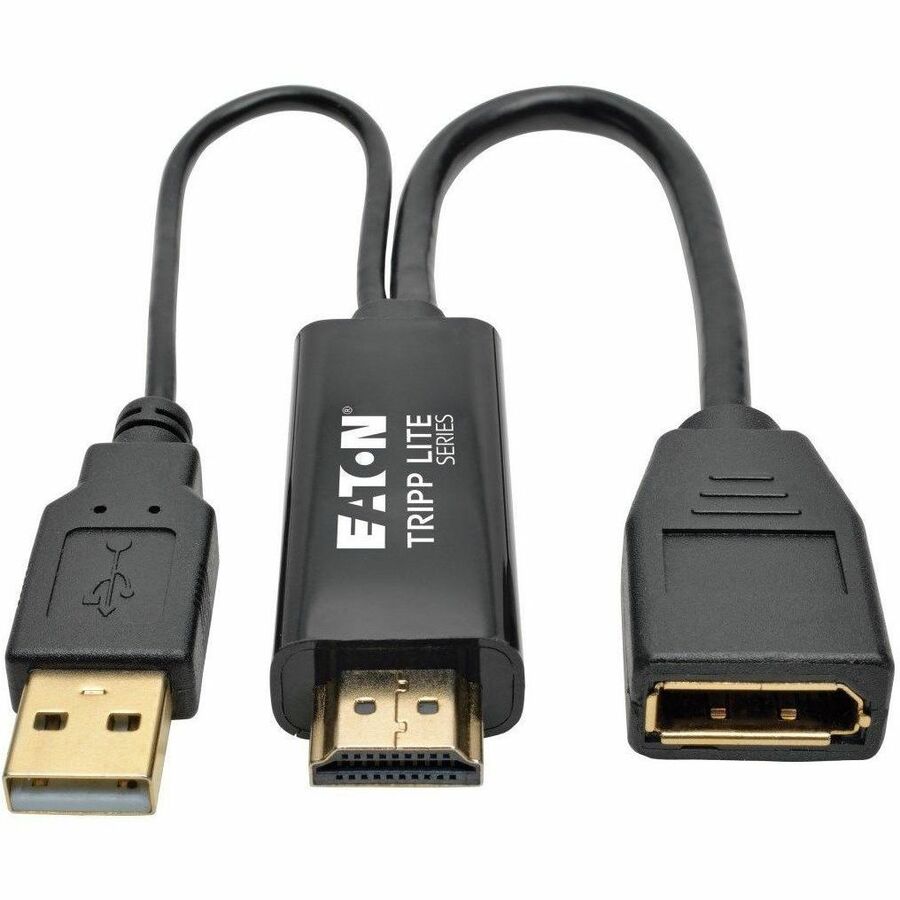 Eaton Tripp Lite Series 4K HDMI to DisplayPort Active Converter (M/F) with USB Power, 6 in. (15.2 cm) P130-06N-DP-V2