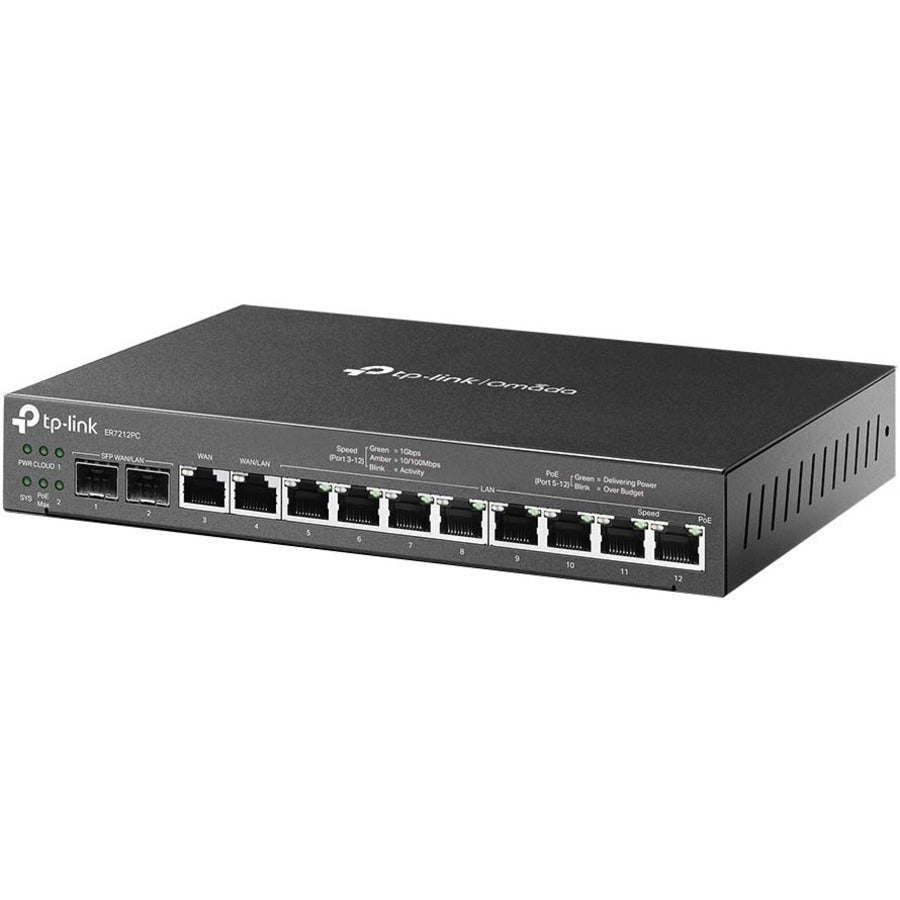 TP-Link ER7212PC - Omada PoE Switch & Controller 3-in-1 Gigabit VPN Router ER7212PC