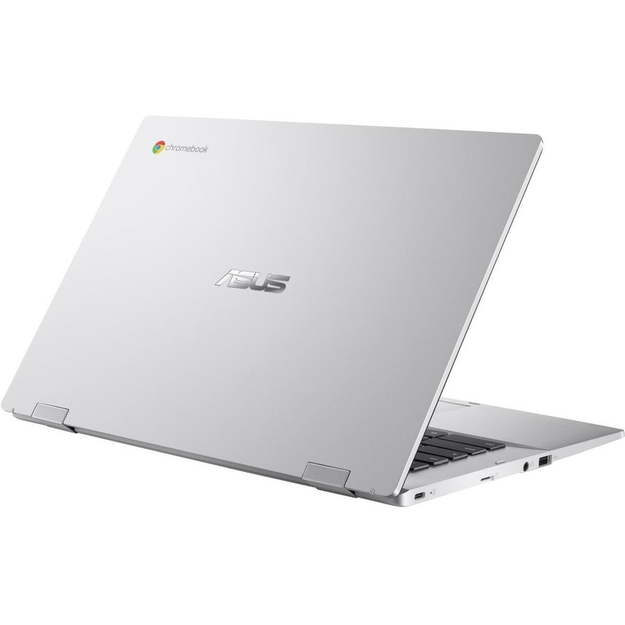 Asus Chromebook Flip CX1400 CX1400FKA-DS84FT 14" Touchscreen Convertible 2 in 1 Chromebook - Full HD - Intel Celeron N4500 - 8 GB - 64 GB Flash Memory - Transparent Silver CX1400FKA-DS84FT