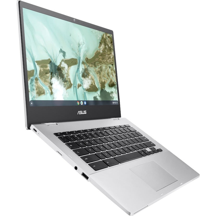 Asus Chromebook Flip CX1400 CX1400FKA-DS84FT 14" Touchscreen Convertible 2 in 1 Chromebook - Full HD - Intel Celeron N4500 - 8 GB - 64 GB Flash Memory - Transparent Silver CX1400FKA-DS84FT