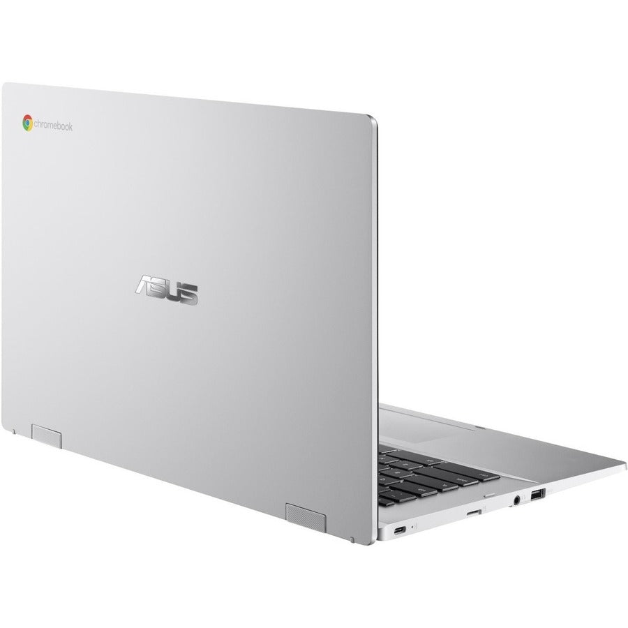 Asus Chromebook Flip CX1400 CX1400FKA-DS84FT 14" Touchscreen Convertible 2 in 1 Chromebook - Full HD - Intel Celeron N4500 - 8 GB - 64 GB Flash Memory - Transparent Silver CX1400FKA-DS84FT