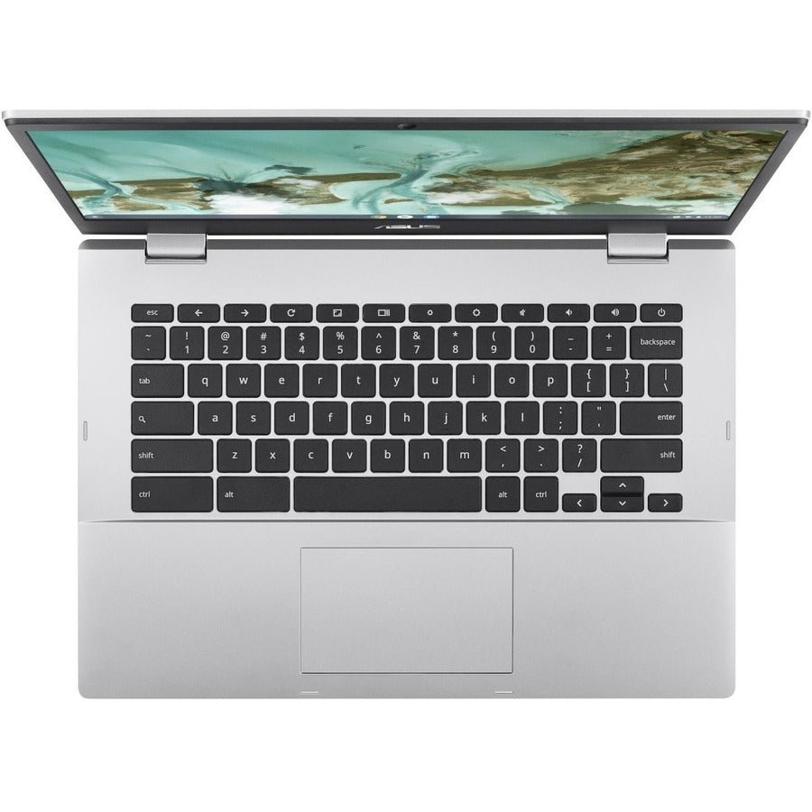 Asus Chromebook Flip CX1400 CX1400FKA-DS84FT 14" Touchscreen Convertible 2 in 1 Chromebook - Full HD - Intel Celeron N4500 - 8 GB - 64 GB Flash Memory - Transparent Silver CX1400FKA-DS84FT