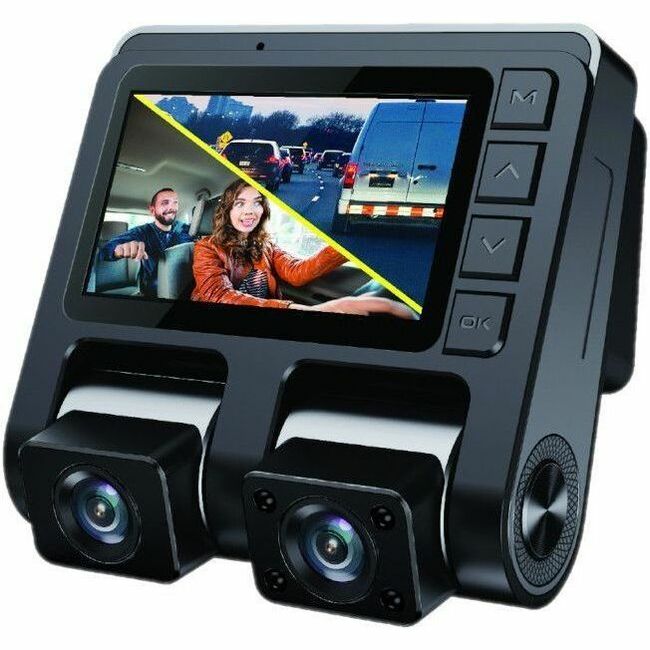 GekoGear Front/Rear Dashcam With Display ORBIT D110