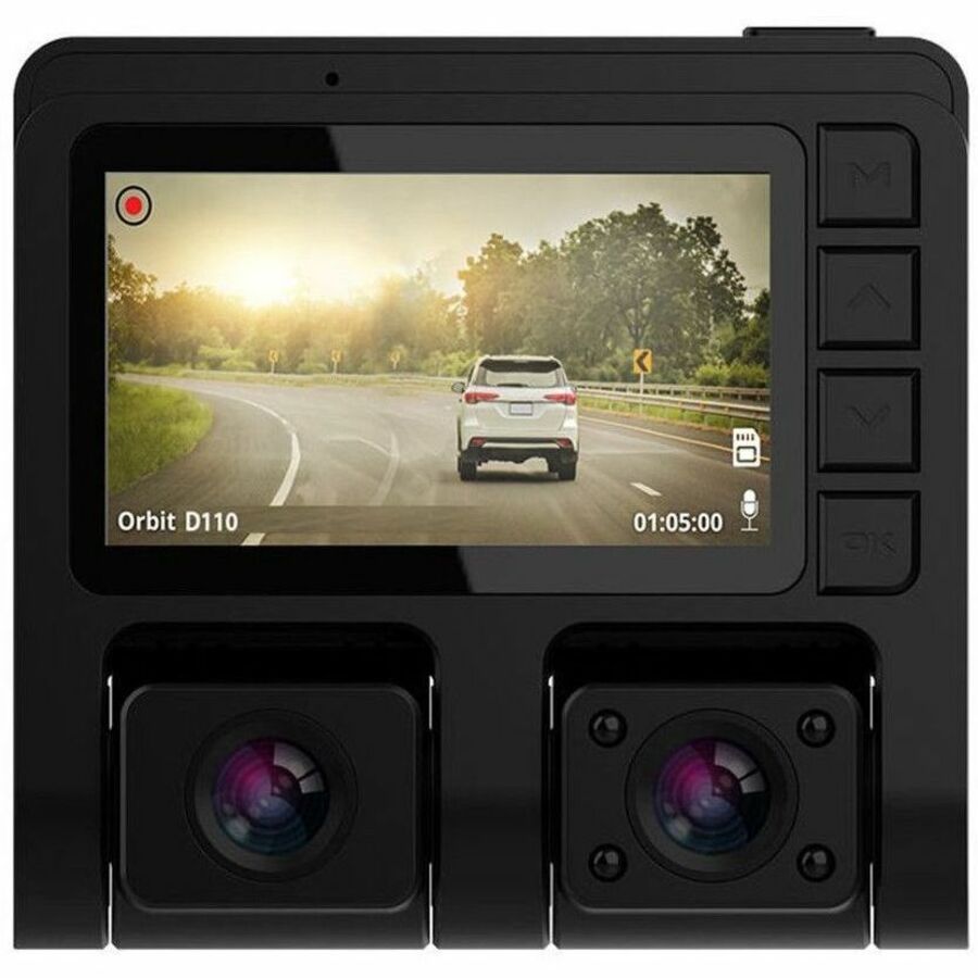 GekoGear Front/Rear Dashcam With Display ORBIT D110