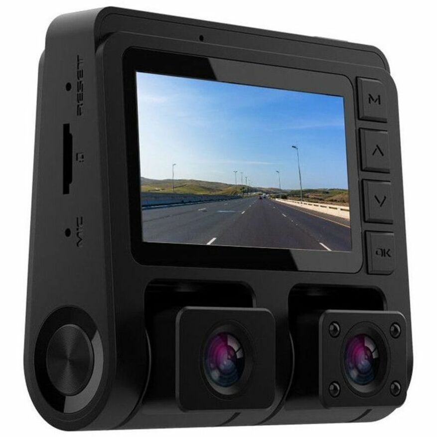 GekoGear Front/Rear Dashcam With Display ORBIT D110