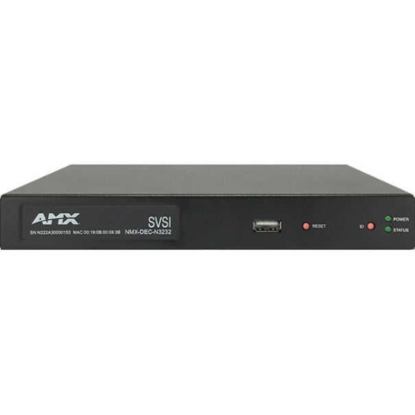 AMX H.264 Compressed Video over IP Decoder, PoE, SFP, HDMI, USB for Record FGN3232-SA