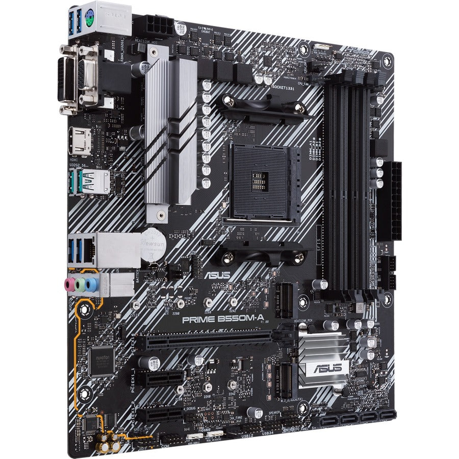 Asus Prime B550M-A/CSM Desktop Motherboard - AMD B550 Chipset - Socket AM4 - Micro ATX PRIME B550M-A/CSM