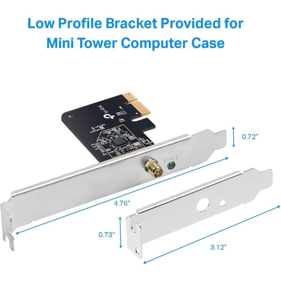 TP-Link Archer T2E - PCIe WiFi Card for Desktop PC - Dual Band Wireless Internal Network Card ARCHER T2E