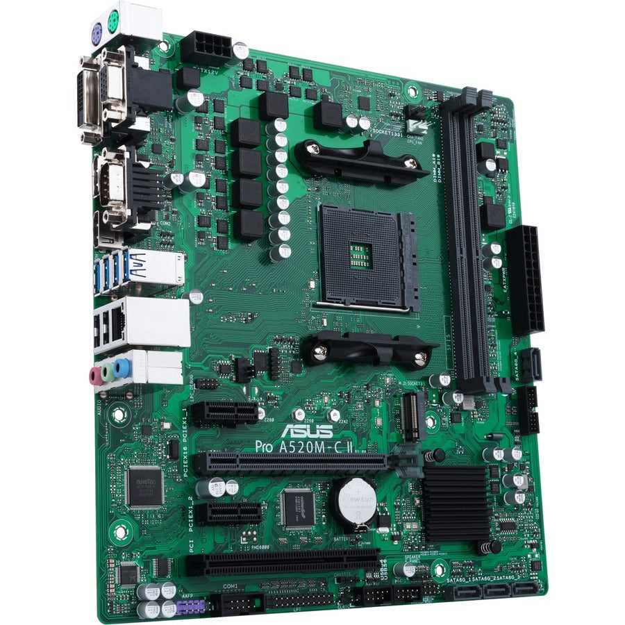 Asus A520M-C II/CSM Desktop Motherboard - AMD A520 Chipset - Socket AM4 - Micro ATX PRO A520M-C II/CSM