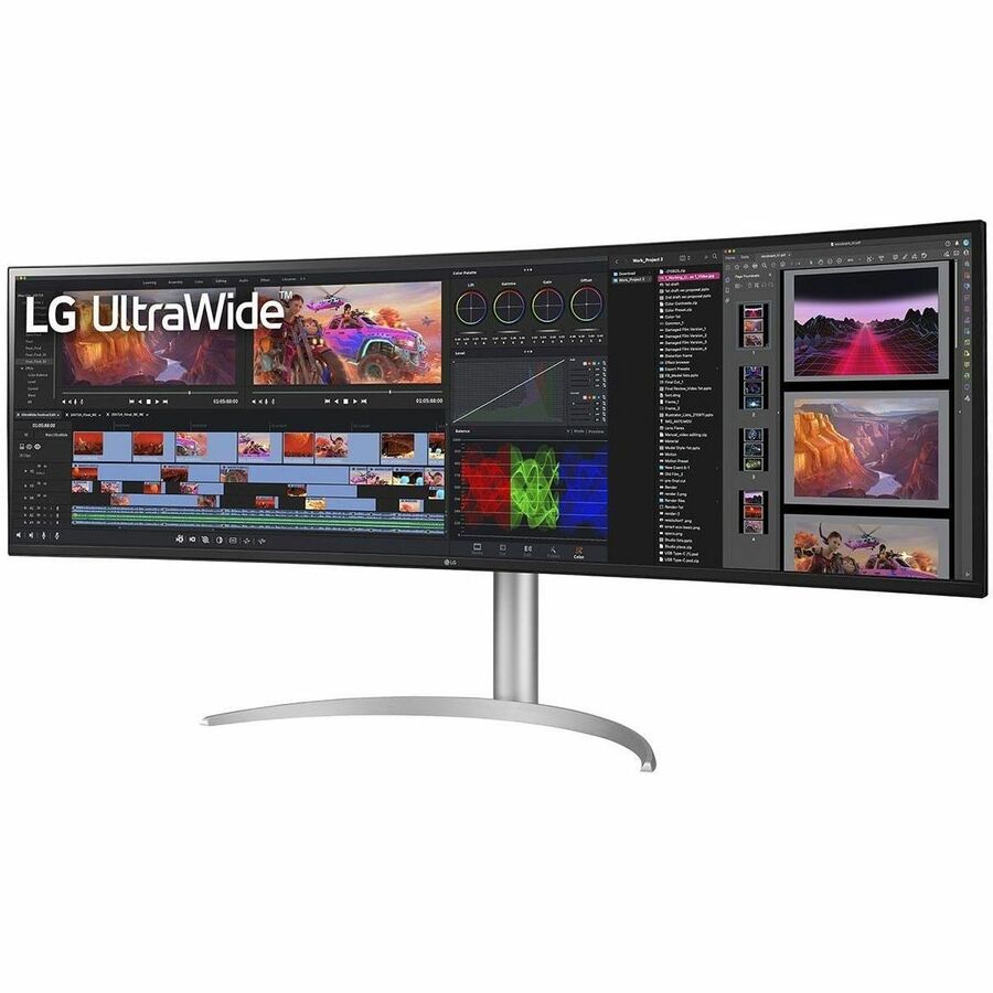 LG 49BQ95C-W 49" Class Dual Quad HD (DQHD) Curved Screen LCD Monitor - 32:9 49BQ95C-W