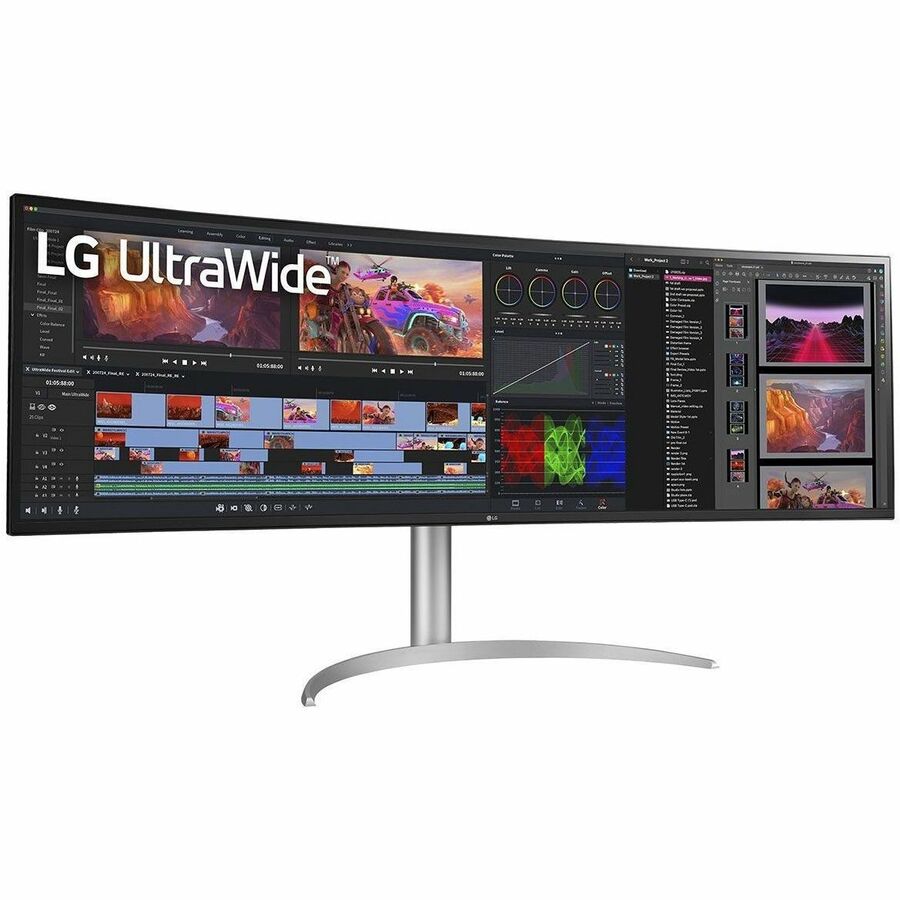 LG 49BQ95C-W 49" Class Dual Quad HD (DQHD) Curved Screen LCD Monitor - 32:9 49BQ95C-W