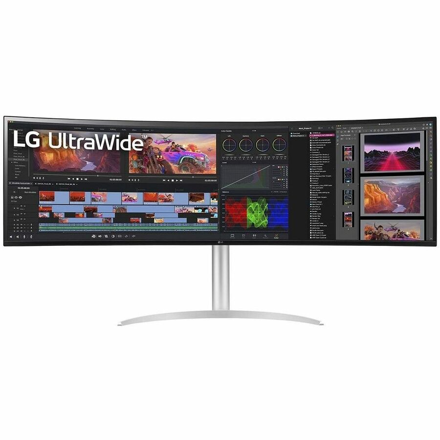 LG 49BQ95C-W 49" Class Dual Quad HD (DQHD) Curved Screen LCD Monitor - 32:9 49BQ95C-W