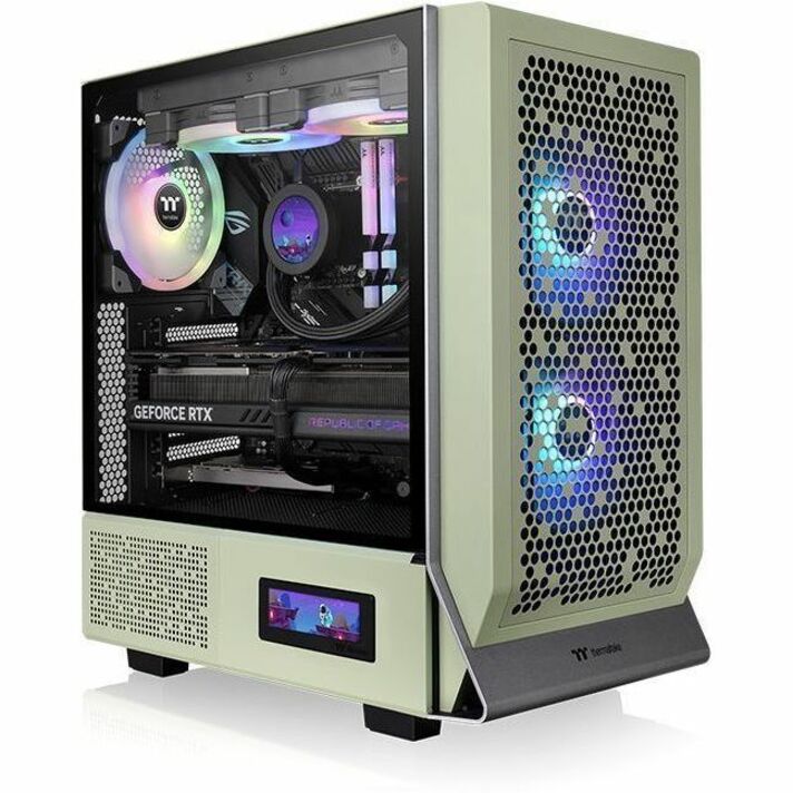 Thermaltake Ceres 300 TG ARGB Matcha Green Mid Tower Chassis CA-1Y2-00MEWN-00