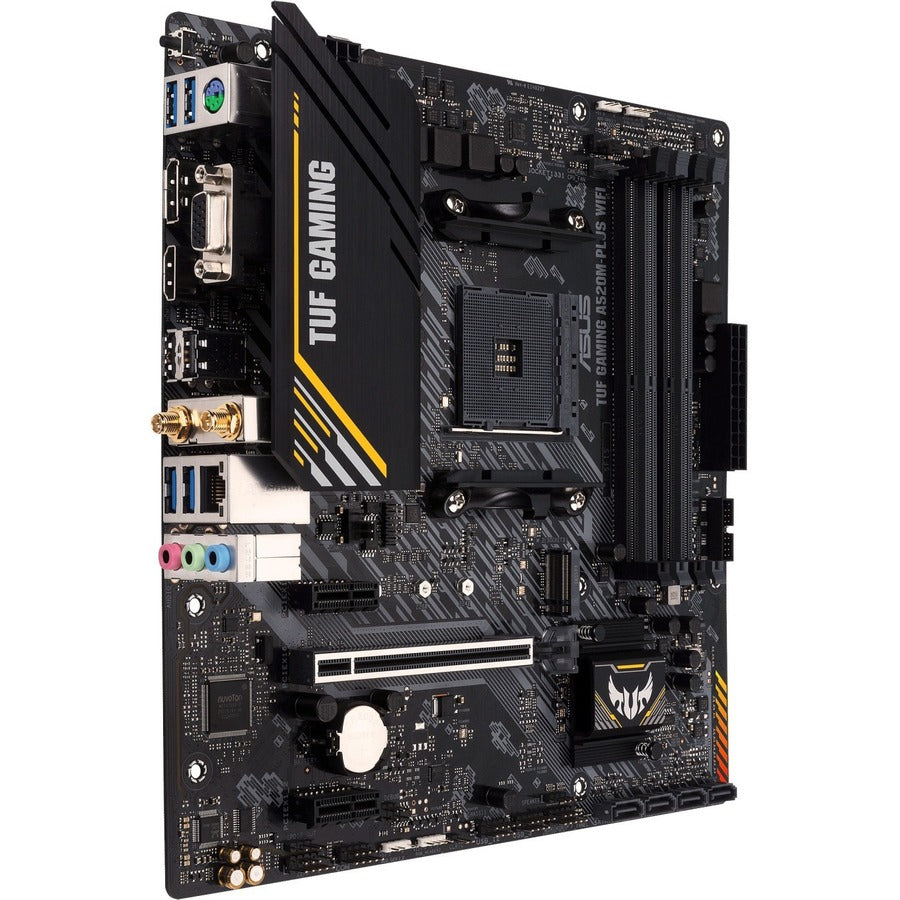 TUF GAMING A520M-PLUS WIFI Gaming Desktop Motherboard - AMD A520 Chipset - Socket AM4 - Micro ATX TUF GAMING A520M-PLUS WIF