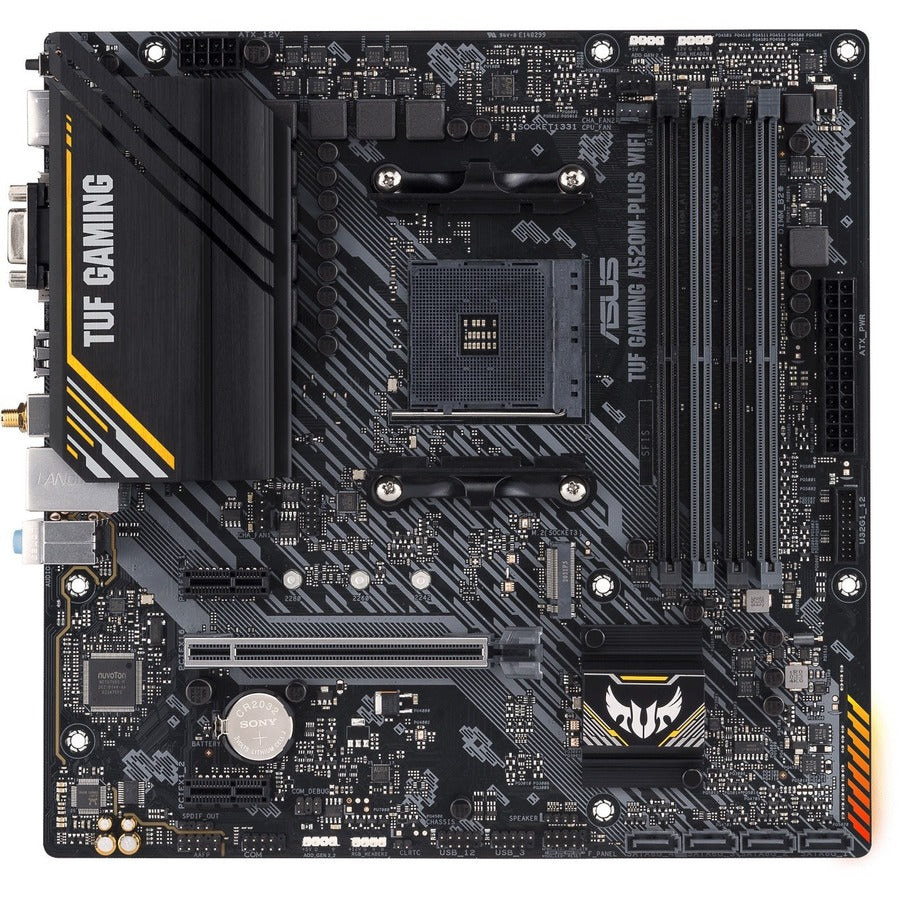 TUF GAMING A520M-PLUS WIFI Gaming Desktop Motherboard - AMD A520 Chipset - Socket AM4 - Micro ATX TUF GAMING A520M-PLUS WIF