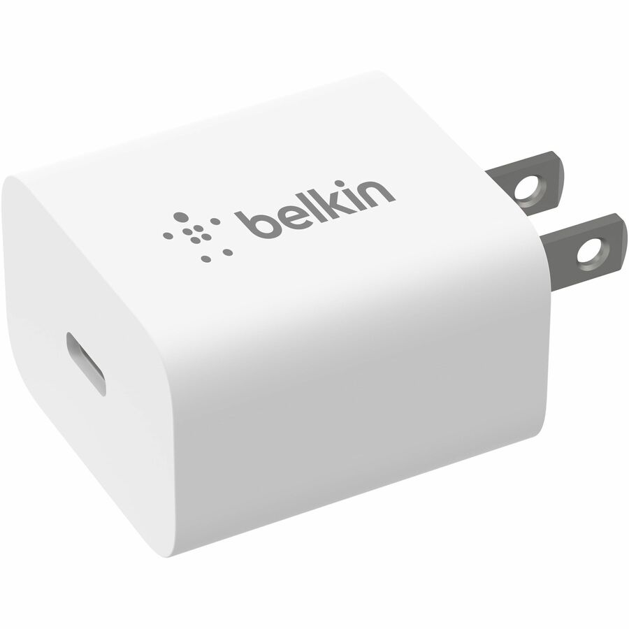 Belkin 20W Portable USB-C Wall Charger - 1xUSB-C (20W) - Fast Charge - Power Adapter - White BBC005-WH