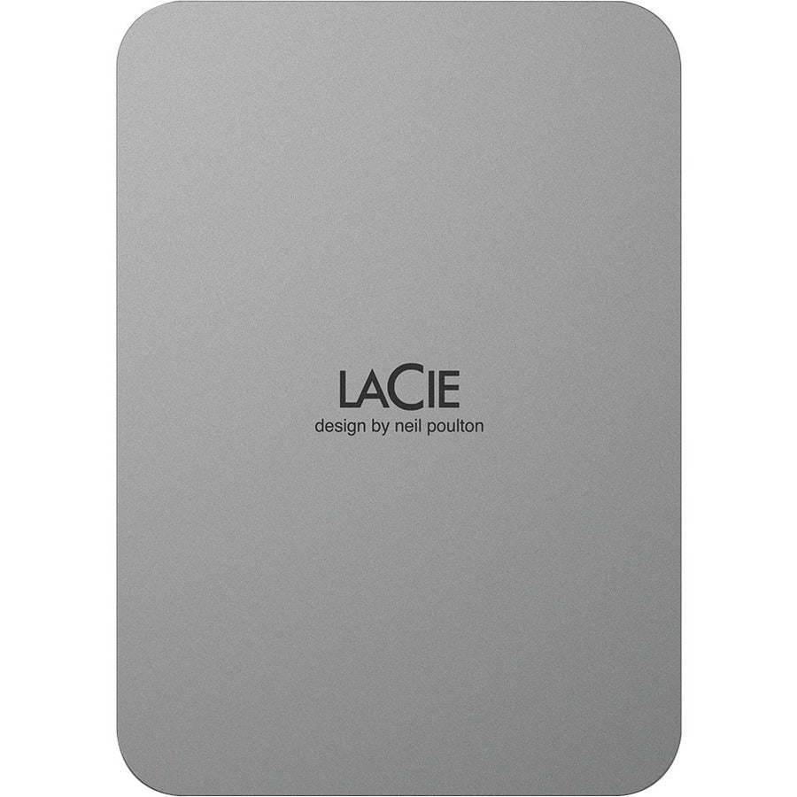 LaCie Mobile Drive STLP5000400 5 TB Portable Hard Drive - 2.5" External - Moon Silver STLP5000400