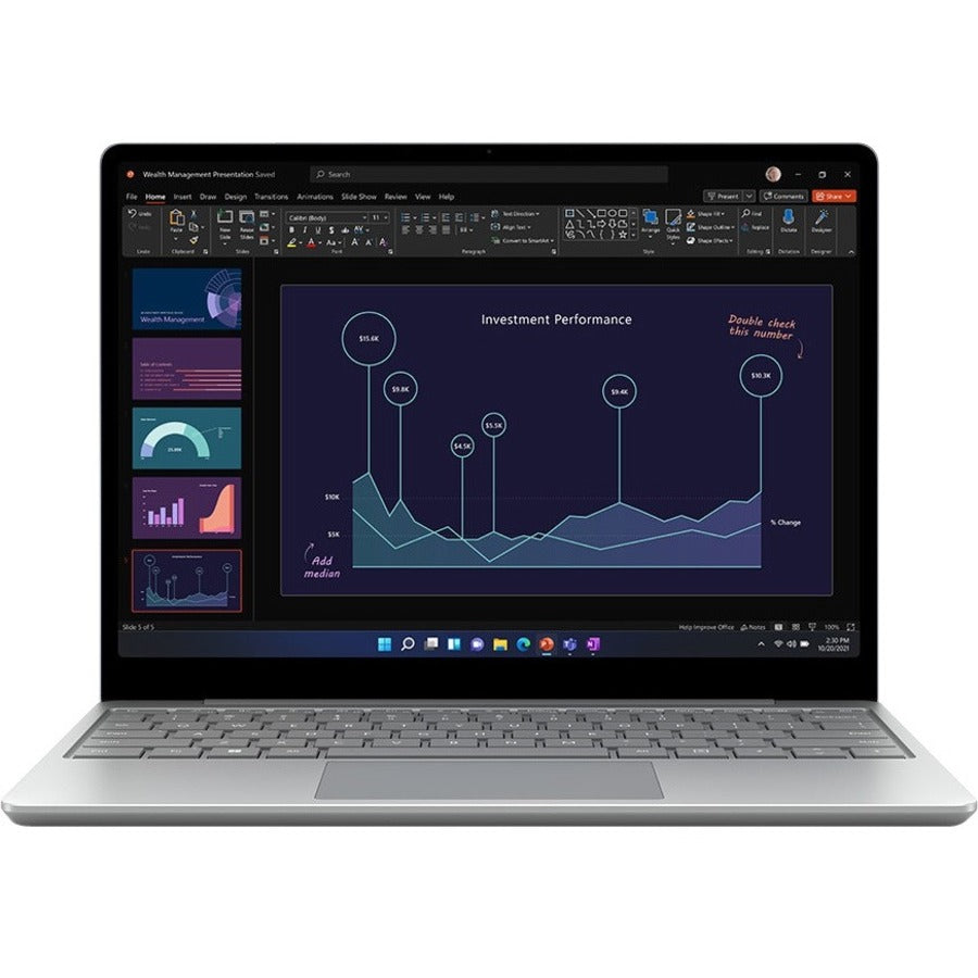 Microsoft Surface Laptop Go 2 12.4" Touchscreen Notebook - Intel Core i5 11th Gen i5-1135G7 - 16 GB - 256 GB SSD - Platinum VUQ-00007