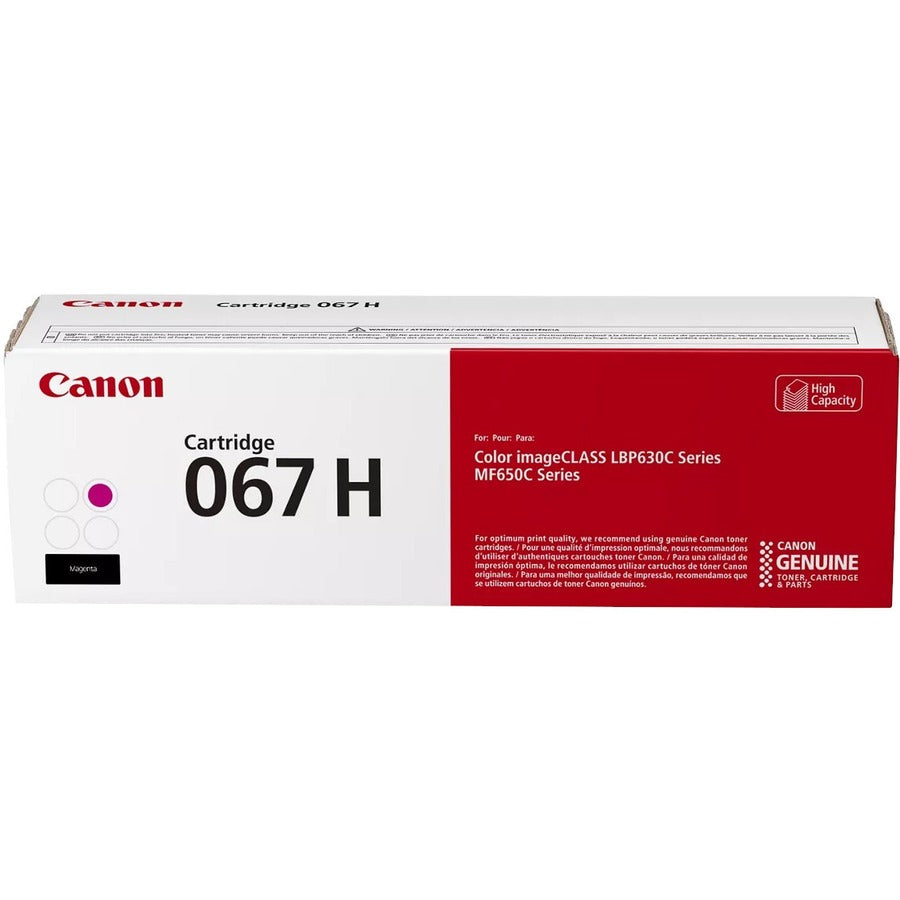 Canon 067 Original High Yield Laser Toner Cartridge - Magenta - 1 Each 5104C001