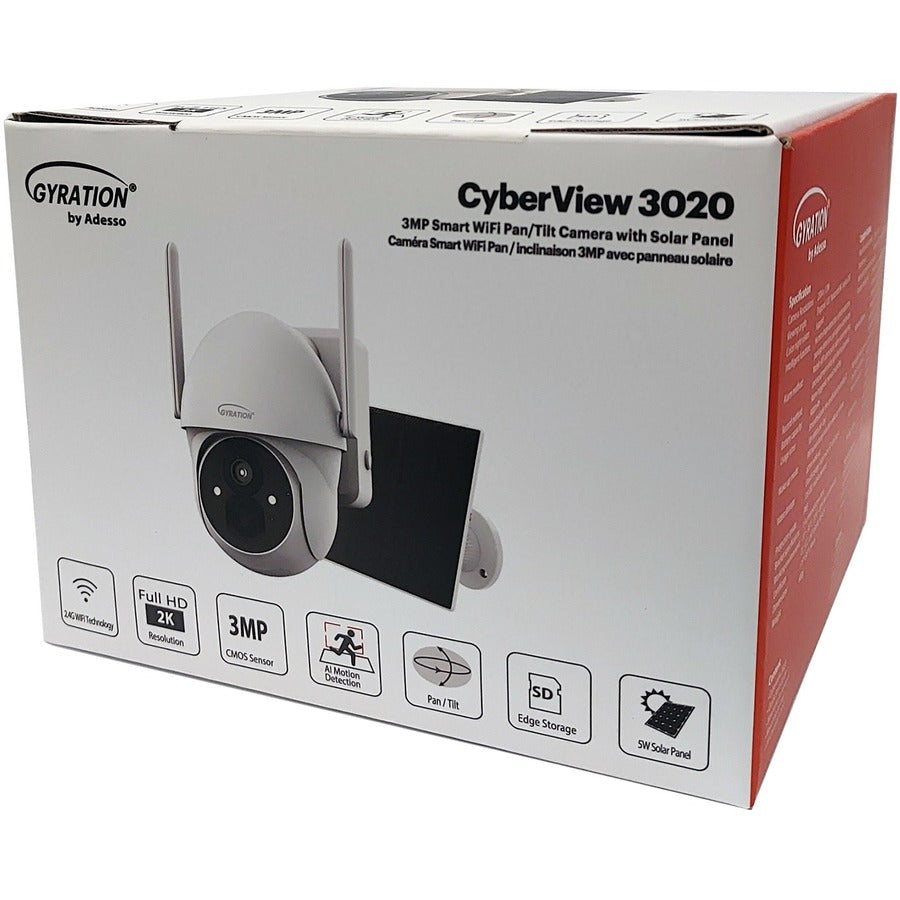 Gyration Cyberview Cyberview 3020 3 Megapixel Indoor/Outdoor Network Camera - Color - White CYBERVIEW 3020